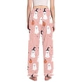 thumbnail image 3 of FORMRS Women's Pajama Pants with Pockets Soft Comfy Loungewear Sleep Bottom, Sizes S-2XL, Pink Cartoon Halloween, 3 of 8
