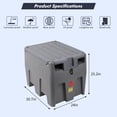 thumbnail image 3 of Portable Diesel Fuel Tank with 12V DC Fuel Transfer Pump,58 Gallon Fuel Tank with 11 GPM Auto Fueling Nozzle, 360° Swivel Connector and 13.1ft Delivery Hose, for Construction, Industry, and More, 3 of 9