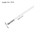 thumbnail image 2 of 16Ft Wire Rope 304 Stainless Steel Cable 1/8" Vinyl Coated with 2pcs Aluminum Sleeves White, 2 of 7
