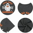 thumbnail image 2 of ASKETAM Halloween Shirts for Women - Groovy Read More Books Ghost T-Shirt Dark Grey (XL), 2 of 8