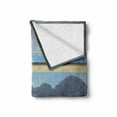 thumbnail image 2 of Landscape Soft Flannel Fleece Throw Blanket, Tropical Island Flowers Forest Mountains Beach Window View, Cozy Plush for Indoor and Outdoor Use, 50" x 70", Charcoal Grey Green, by Ambesonne, 2 of 6