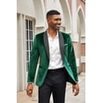 thumbnail image 3 of COOFANDY Men Casual Blazer Velvet Shawl Lapel Jacket One Button Suit Jackets for Dinner Prom Party Wedding, 3 of 6