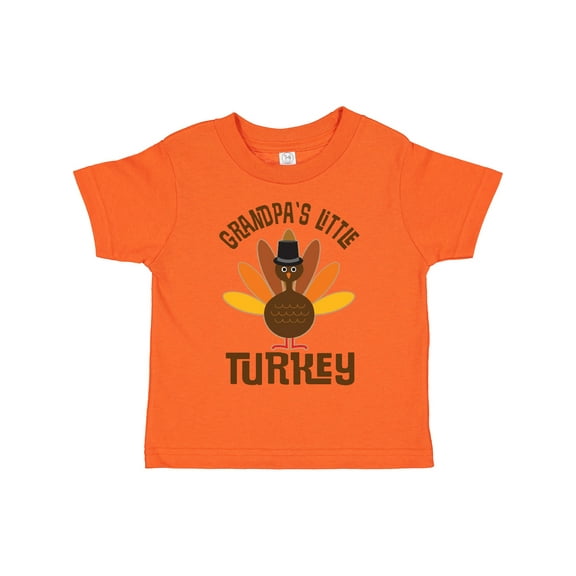 Inktastic Thanksgiving Grandpa Little Turkey Boys or Girls Toddler T-Shirt