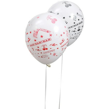 Casino Latex Balloons, 100-Pack