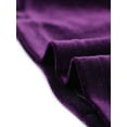 thumbnail image 5 of Top corto de fiesta con capas básicas de terciopelo y cuello halter para mujer Púrpura S, 5 of 5