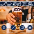 thumbnail image 5 of Greenline Goods University of Connecticut Pint Beer Glasses Set of 2 - Full Color Huskies Logo & Campus Map – UConn Huskies Gift Idea for College Grads & Alumni - College Glassware, 5 of 6