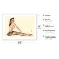 thumbnail image 2 of Miss Black Magic - June 1944 Esquire Magazine - Vintage Pin Up Girl Print by Alberto Vargas c.1944 - Bamboo Fine Art 290gsm Paper Print (Unframed) 18x24in, 2 of 4