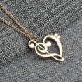 thumbnail image 4 of Jiaroswwei Women's Stylish Simple Hollow Musical Note Heart Pendant Chain Necklace Gift, 4 of 7