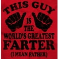 thumbnail image 2 of This Guy Worlds Greatest Farter Funny Men's Big & Tall Long Sleeve Graphic Tee Brisco Brands 2X, 2 of 5