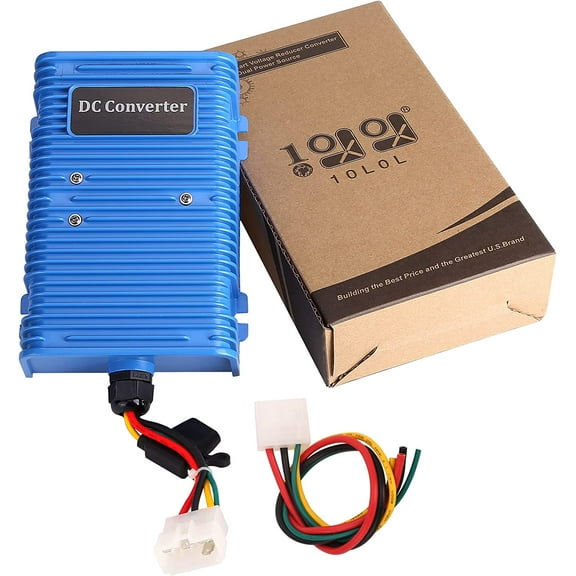 10L0L 30A Golf Cart Voltage Reducer Converter 36V 48V to 12V for EZGO Club Car Yamaha 360W