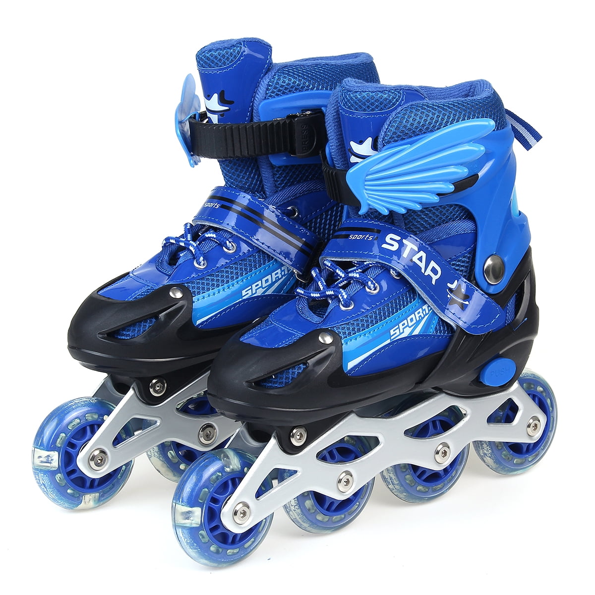 KOVEBBLE Inline Skates for Kids and Adults Boys and Teens Roller Shoes for Women and Men : Sports & Outdoors Adjustable Blades Roller Skates for Girls