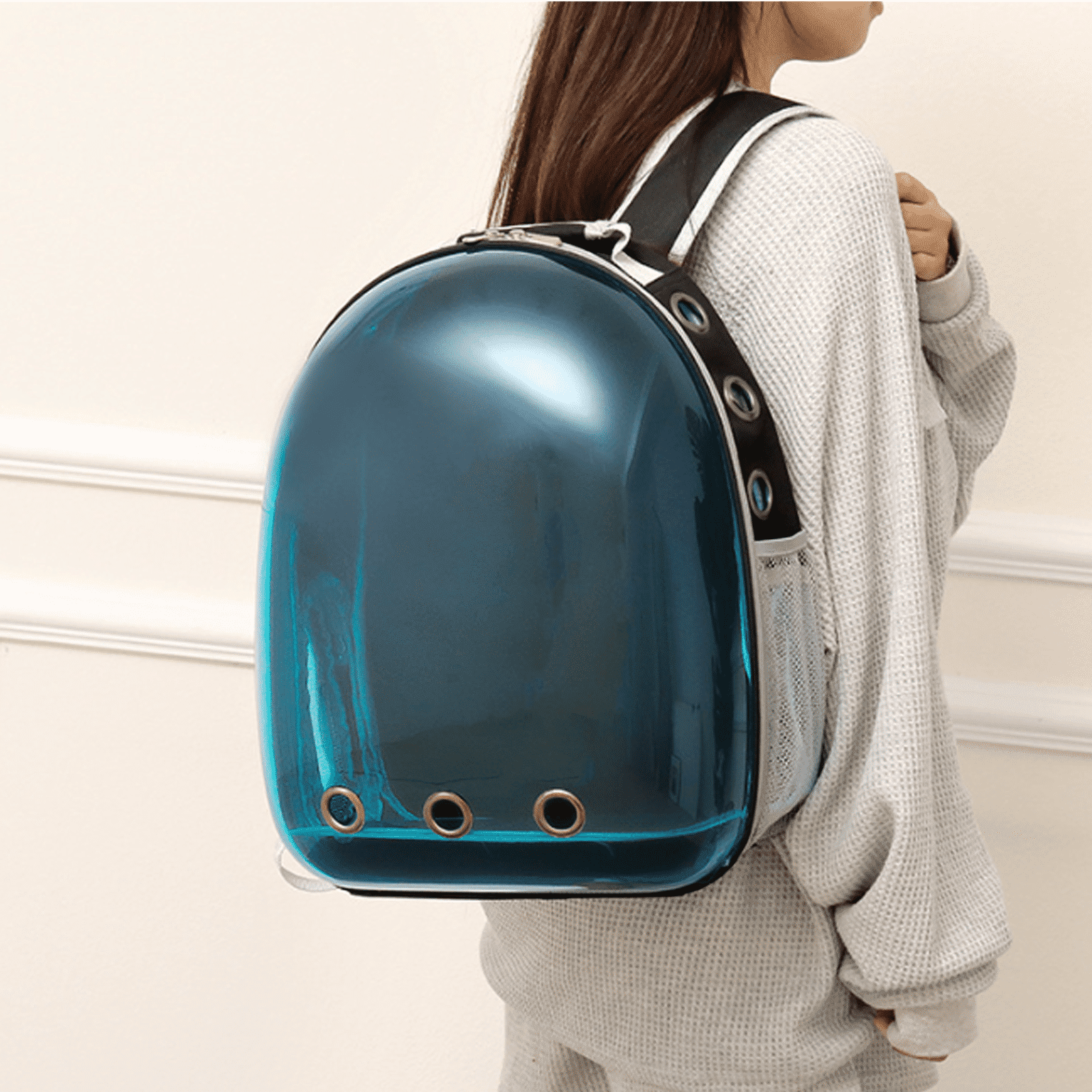 BESTSKY Cat Carrier,Panoramic View Cat Backpack,Ergonomic Comfort Cat Backpack Carrier,Stylish & Practical Cat Bag,Red