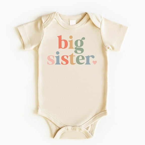 Big Sister Baby Bodysuit, Big Sister Gift, Baby Bodysuit, Baby Girl Outfit, Pregnancy Announcement, Baby Girl Clothes, Big Sister Reveal Cute Baby Onesie, BABY BODYSUIT LAT 4424