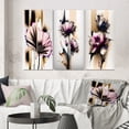 thumbnail image 1 of Designart "Pink Gerbera on Abstract Fusion II" Floral & Botanical Wall Art Set Of 3 - gerbera Pink Gallery Set For Office Decor, 1 of 6