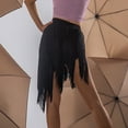thumbnail image 2 of Riforla Latin Dance Skirt Women's 2025 New Spell Multi Layer Tassel Skirt National Standard Practice Women's Skirts Black XL, 2 of 4