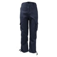 thumbnail image 4 of Levmjia Women's Cargo Pants High Waisted Straight Leg Utility Pants with Multi Pockets Adjustable Drawstring Ankle Cuffs Workwear Trousers for Outdoor, 4 of 6