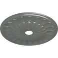 thumbnail image 3 of Ekena Millwork 26 3/4"OD x 3 5/8"ID x 1 3/8"P Elsinore Ceiling Medallion (Fits Canopies up to 3 5/8"), Hand-Painted Silver, 3 of 6