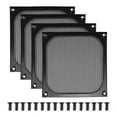 thumbnail image 1 of 140mm Desktop Computer Case Fan Dust Filter Grills Dustproof Case Cover with Screws, Aluminum Frame Mesh, 4 Pack, 1 of 7