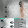 thumbnail image 3 of Rociadores de cuerpo de ducha cuadrados Boquilla de masaje Chorro de masaje Rociador lateral Spa Chorros de montaje en pared de 2 funciones, 3 of 7
