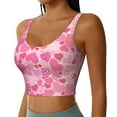 thumbnail image 2 of Rateoe Love Print Womens' Sports Bras Scoop Neck Sports Vest- Padded U Back Seamless High Impact Support-X-Large, 2 of 8