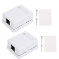 thumbnail image 1 of SUTENGDA RJ45 Surface Mount Box  Cat6 Single Port  Desktop Network Junction Box for Home & Office Ethernet Connections  Easy Install Cable Management System, 1 of 9