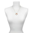 thumbnail image 3 of Delight Jewelry Acrylic 3/4" Orange Cheer Megaphone Gymnastics Ring Charm Necklace, 18", 3 of 4
