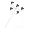 thumbnail image 4 of Injueey Modelo Post Lamp 1:87 Scale Pathway Landscape Accessories Five-Heads Miniature Outdoor Decorativo LED Metal Lamppost Artesanía 2 cabezales/luz blanca, 4 of 6