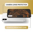 thumbnail image 6 of Case Yard Wooden Case for iPhone-X Soft TPU Silicone cover Slim Fit Shockproof Wood Protective Phone Cover for Girls Boys Men and Women Supports Wireless Charging Leopard Sketch Design, 6 of 7