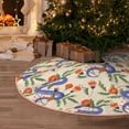 thumbnail image 5 of Xecao Snake Pattern Christmas Tree Skirt Holiday Part Decorations for Christmas Tree, Farmhouse Christmas Decor Xmas Holiday Home Party Decorations-36", 5 of 6