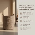 thumbnail image 3 of Mystic Breath Laundry Basket, Abstract Canvas Hamper, Housewarming Gift Ideas, Mother's Day Gift for Mom, Grandma Birthday Gift, Unique Gift, 3 of 4