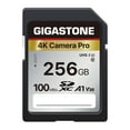 thumbnail image 1 of [5-Yrs Free Data Recovery] GIGASTONE 256GB SD Card, 4K Camera Pro, A1 V30 SDXC Memory Card 4K UHD Video Compatible with Canon Digital Camera, with 1 M, 1 of 9