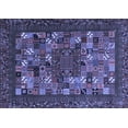 thumbnail image 1 of Ahgly Company Indoor Rectangle Abstract Blue Contemporary Area Rugs, 8' x 12', 1 of 4