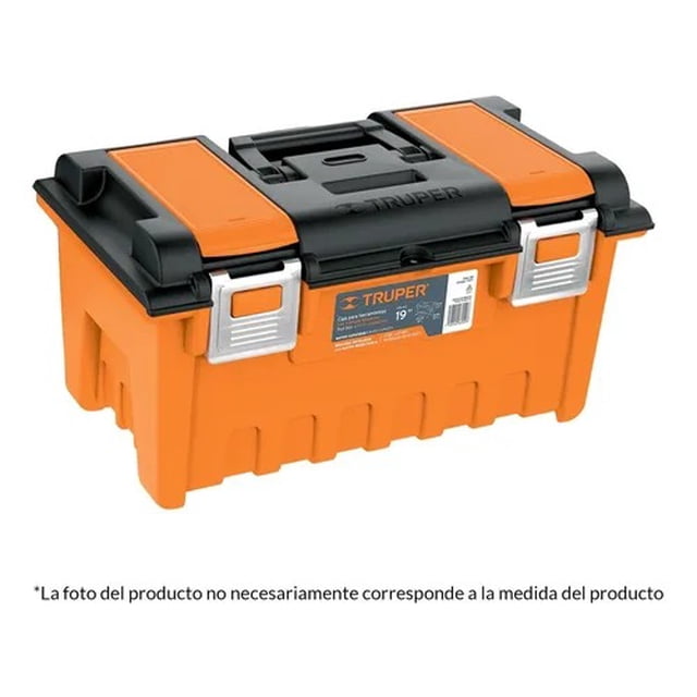 Caja Herramientas 22'' Con Broches Metalicos Truper 11812 Truper CHA-22S