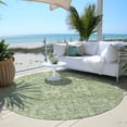 thumbnail image 6 of Addison Rugs Chantille Indoor/Outdoor Transitional Panel Green Washable Round Rug, 8' x 8', 6 of 6