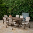 thumbnail image 6 of Hanover Fairhope 7-Piece Outdoor Dining Set with 6 Padded Contoured-Sling Chairs and 28.5 in. Table, 6 of 14