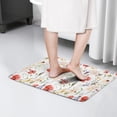 thumbnail image 4 of Pioneer Flower Floral Print Flannel Non Slip Door Rugs,Washable Door Mats Indoor,Decorative Door Mats,Dirt-Resistant and Absorbent Doormat for Entrance,Bedroom,Kitchen,Bathroom,23.5"x16", 4 of 5