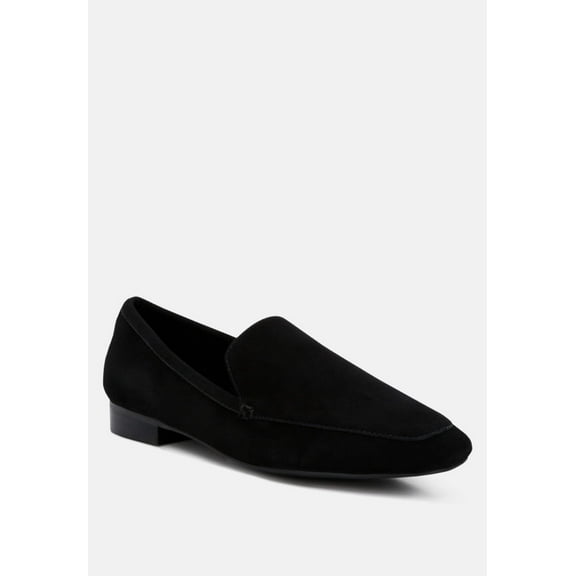 JULIA Black Suede Semi Casual Loafers