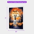 thumbnail image 5 of Mummy Belgian Malinois Happy Halloween with Pumpkins Bats Spooky Fun 5x7in Folded Greeting Card Sheepdog Dog Lover Gifts Single Note Card with Envelope - 00019, 5 of 5