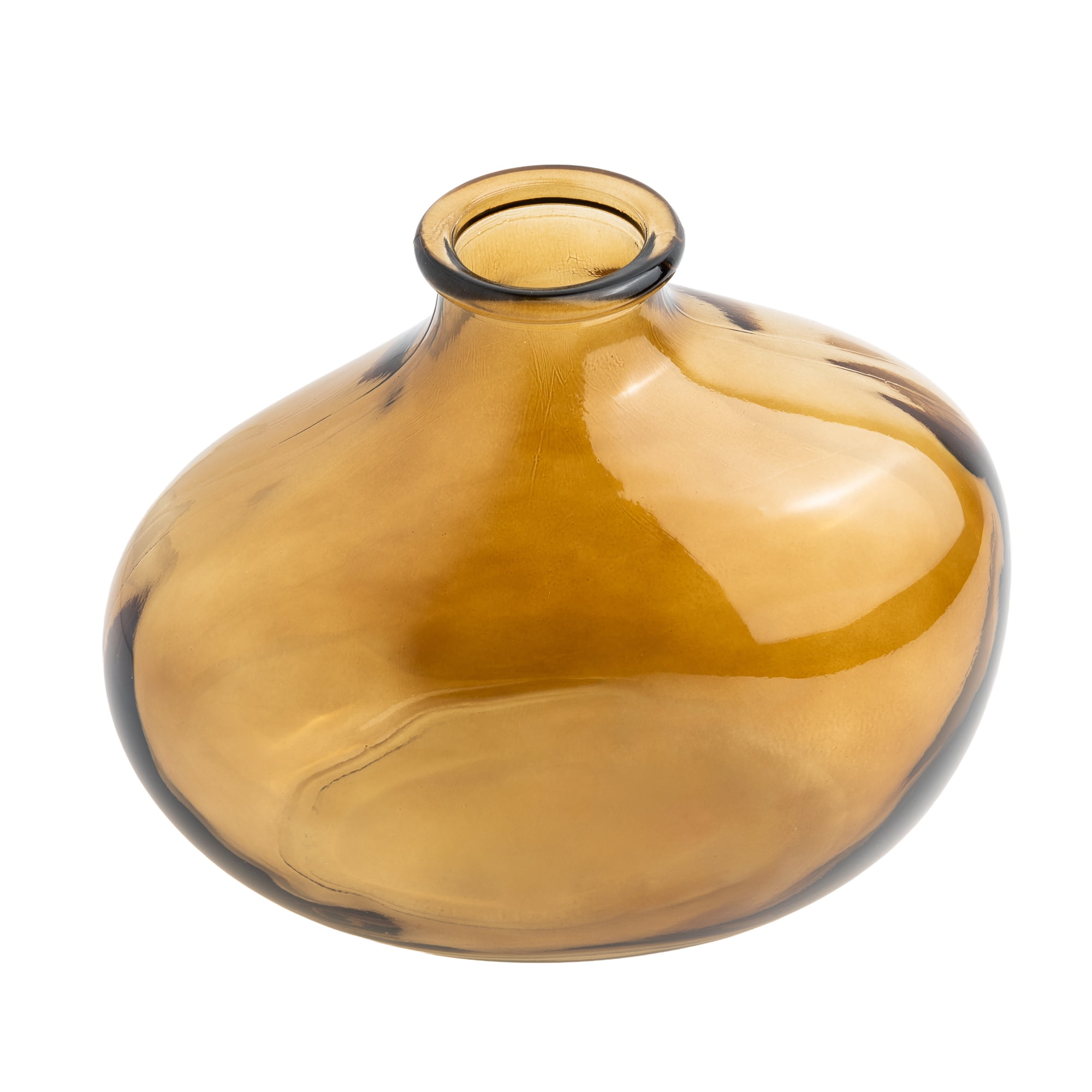 Mainstays Trailblazer Brown Glass Decorative Vase, 7.3"