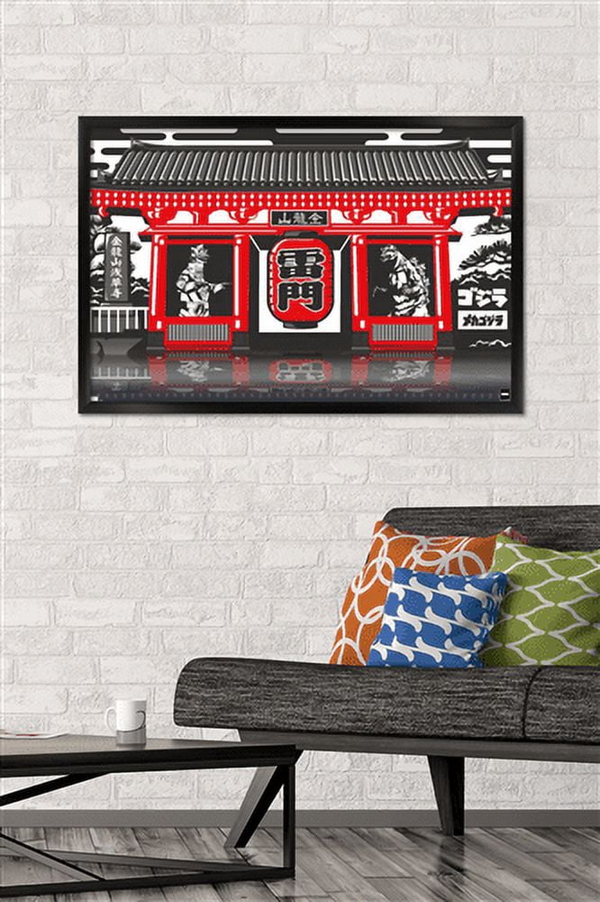 Godzilla - Fight! Wall Poster, 22.375" x 34", Framed