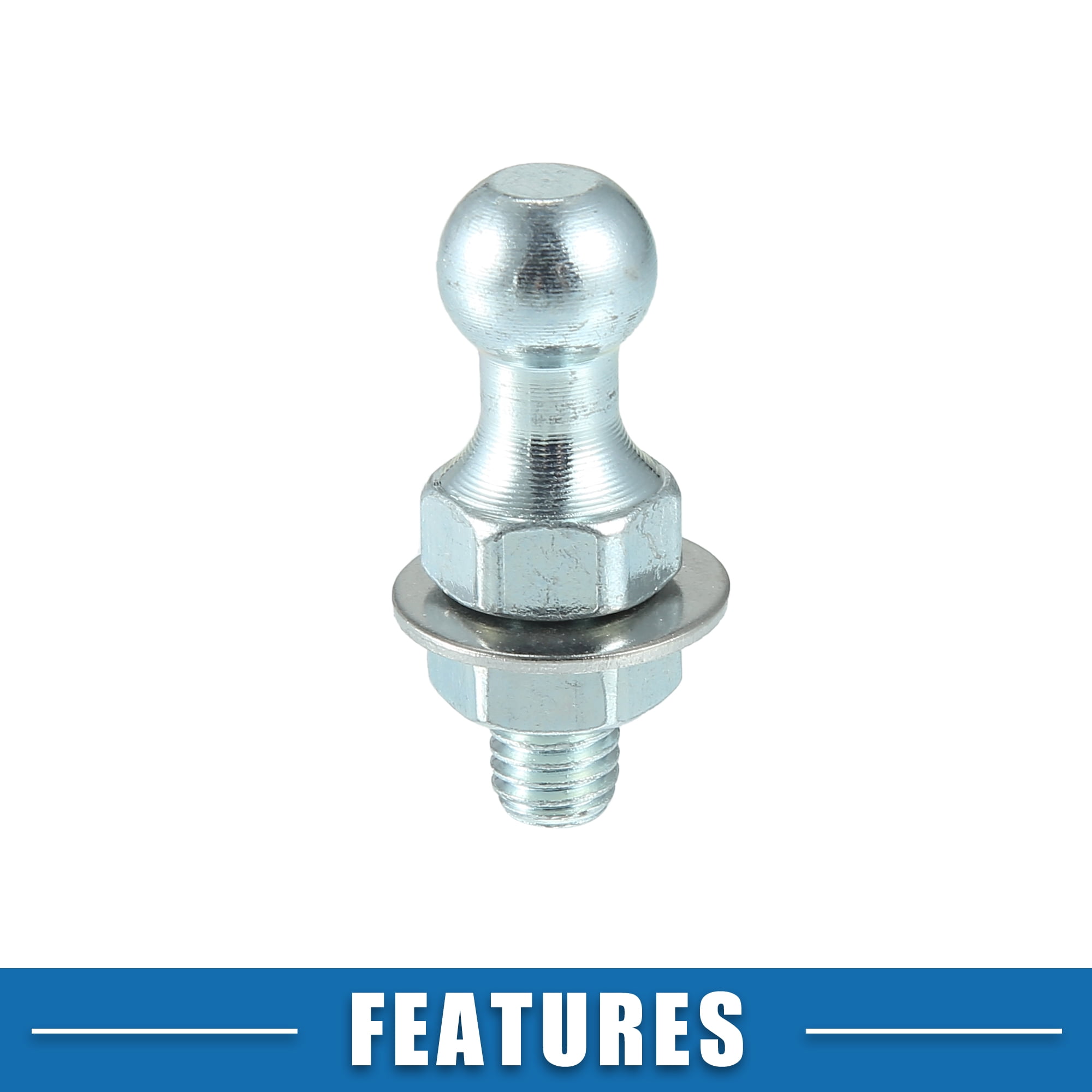 Unique Bargains 13mm Car Strut Ball 5/16-18 Thread with Lock Nuts and Washers