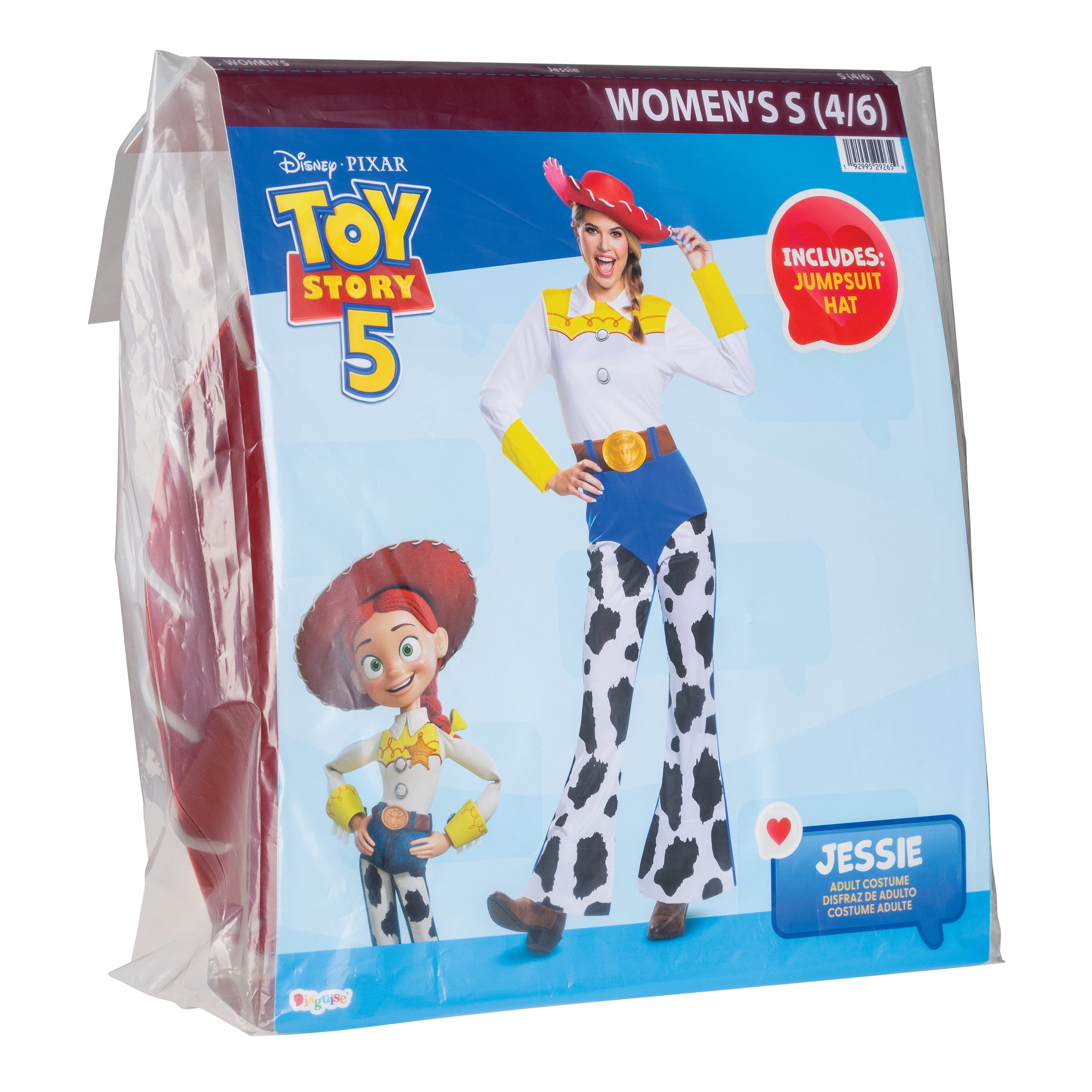 Disney Toy Story Jessie Halloween Family Matching Costume for Adults, Womens Size S (4/6), by Disguise