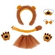 thumbnail image 1 of Conjunto de accesorios para disfraz de león para niñas, diadema con orejas multifuncional, suave y reutilizable. Disfraz de 40 cm, 1 of 9