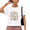 2-White, variant on Giffimy Women's Pink Boho Floral Line Art Graphic Short Sleeve Crop T-Shirt Aesthetic Top