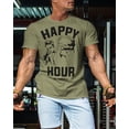 thumbnail image 3 of Gymish Happy Hour Kickboxer Men’s Workout T-Shirt – Funny Gym Tee, Athletic Fitness Shirt for Men, 3 of 6