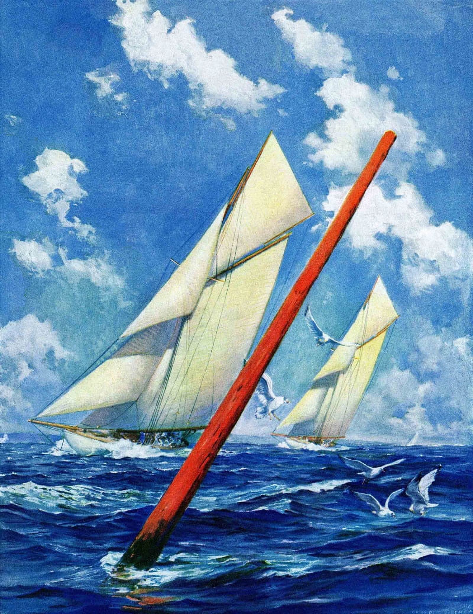 Marmont Hill "Sailing Away" Painting Print on Canvas