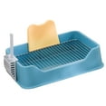 thumbnail image 6 of Dog Toilet, Pet Pee Toilet, Puppy Training Potty Tray, Pet Litter Pan Potty Pan, Easy to Clean Supplies Indoor Dog Potty Tray Blue, 6 of 10