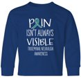 thumbnail image 3 of Inktastic Trigeminal Neuralgia Awareness Pain Isn't Always Visible Long Sleeve Youth T-Shirt, 3 of 5