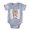 Heather Grey, variant on CafePress - Hi Pig - Cute Infant Baby Football Bodysuit