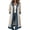 Beige, variant on Women's Knit Denim Blazer Jacket Spliced Contrast Trim Button Front Lapel Collar Long Sleeve Casual Dressy Vintage Spring Fall Jean Outerwear White